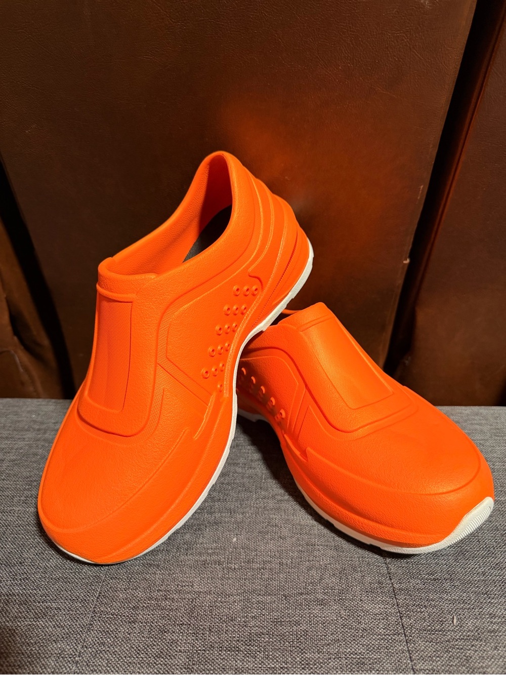 Gales Orange Slip Resistant Work Shoes Nursing/Chef (women’s-8)(mens-6) - Picture 5 of 8